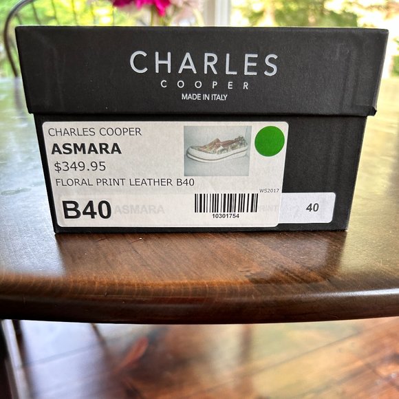 Metalix floral print Charles Cooper leather flats - Picture 5 of 5